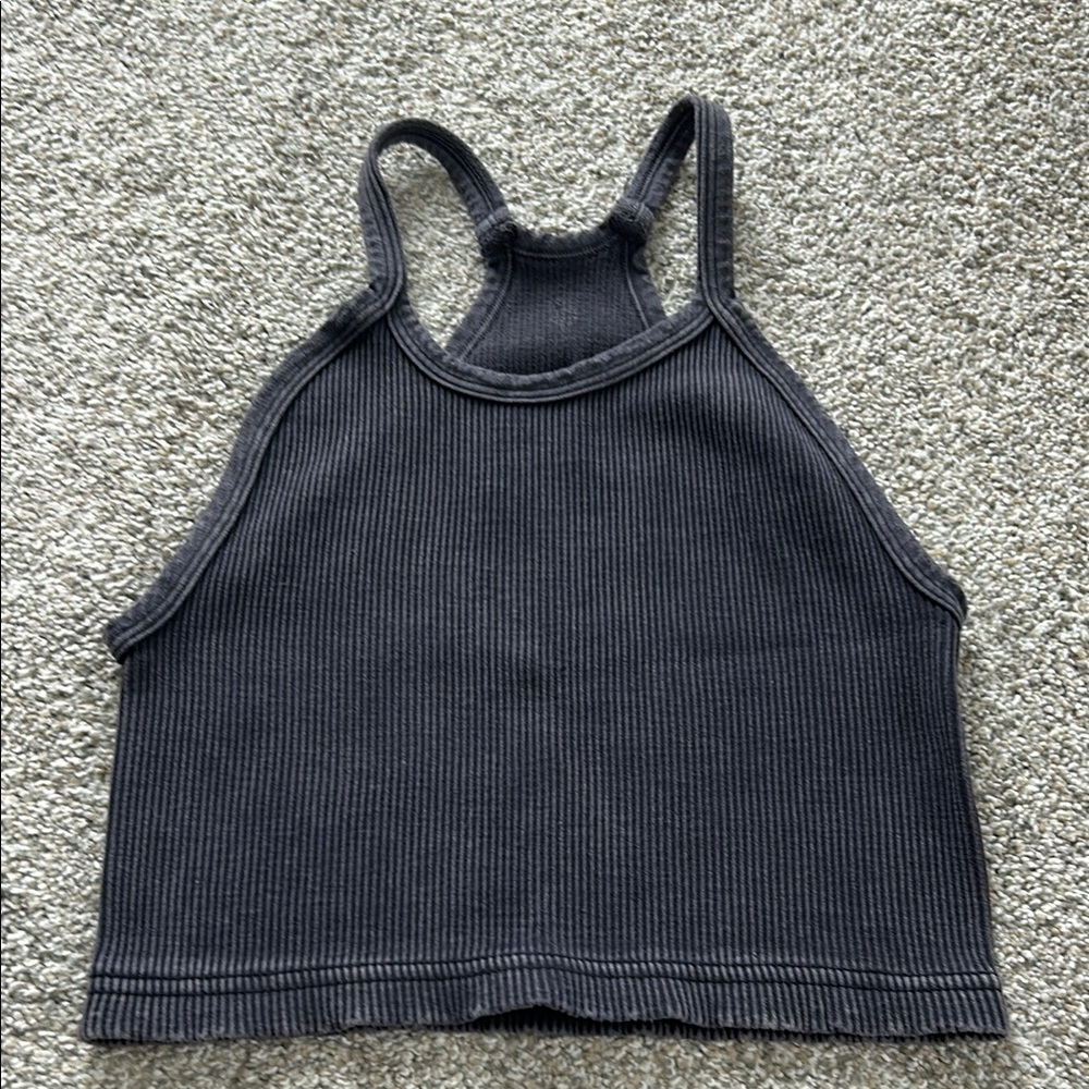 Free People Ribbed Crop Tank Top